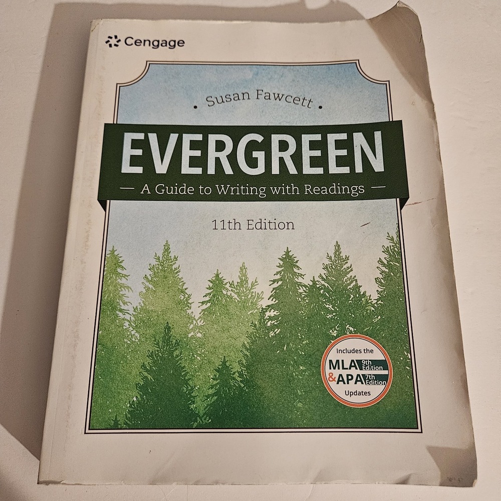 Evergreen A Guide to Writing with Readings 11th Ed Susan Fawcett Cengage Book